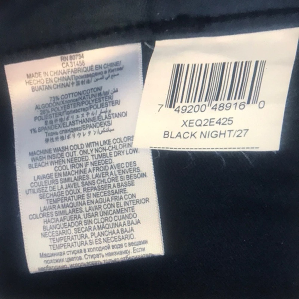 BCBGENERATION Black Night Wax Coated slim fit jeans size 28, like new! - Picture 3 of 10